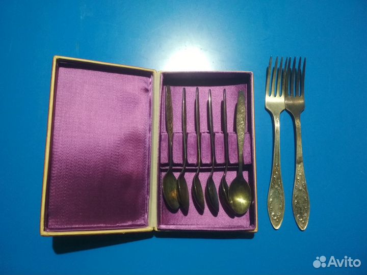 Ложки вилки мельхиоровые СССР