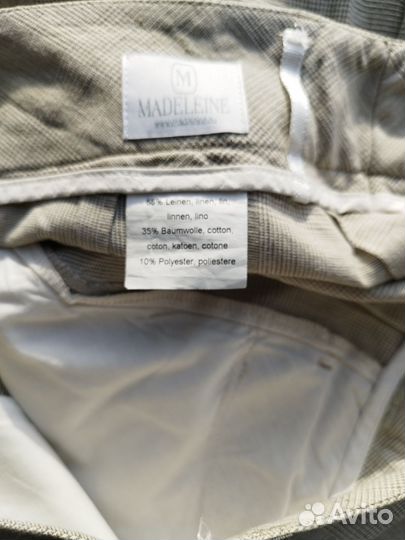 Брюки летние madeleineр 50-52 Лён в составе