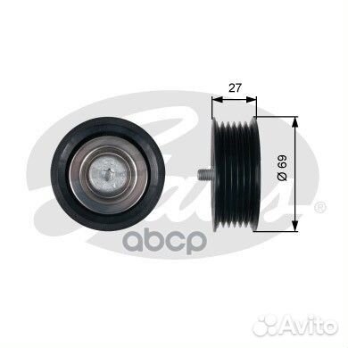 T36487 ролик обводной ремня приводного 69x26 M