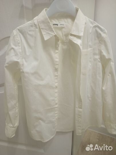 Рубашки белые 122, цена за 3 шт