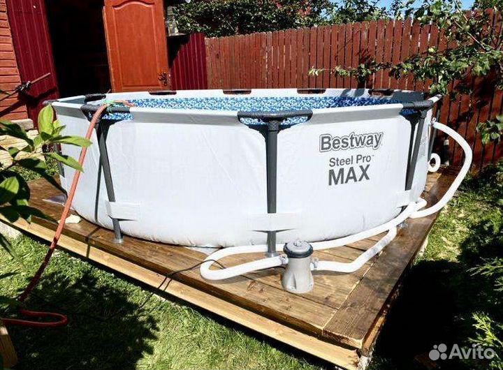 Каркасный бассейн 305х76 с фильтром новый