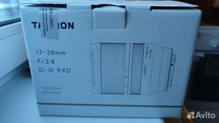 Tamron 17 28mm f/2.8 di 3 rdx sony fe