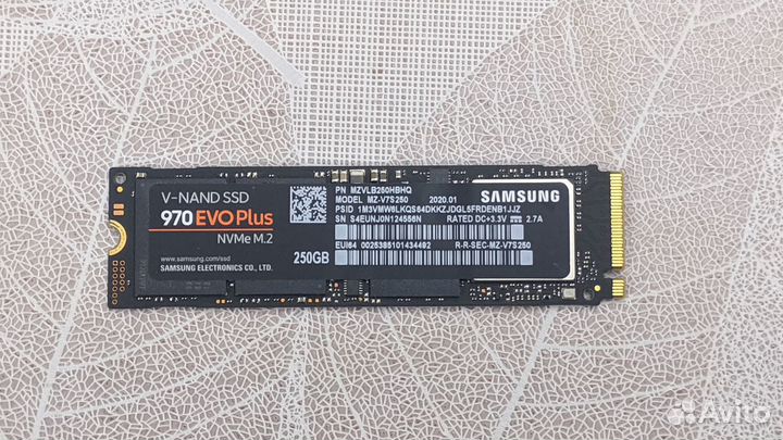 Ssd m2 nvme 256gb samsung