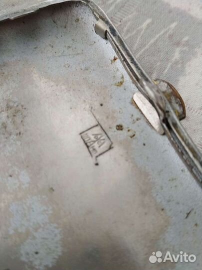 Портсигар СССР олень в лесу,мосштамп,латунь, 40год