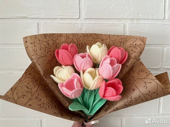 Вязаные тюльпаны