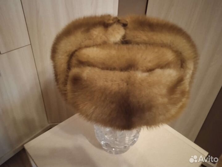 Норковая шапка мужская ушанка