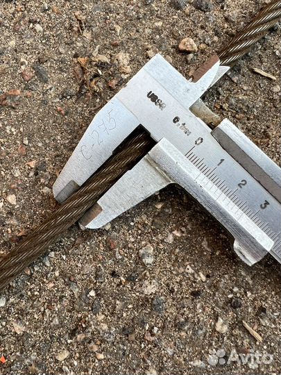 Трос стальной 8 мм стропа с крюками