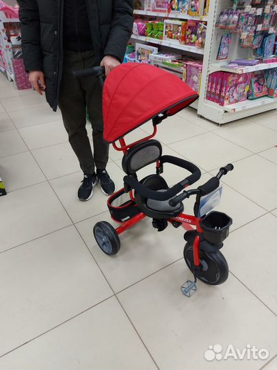 Детский трехколесный велосипед складной