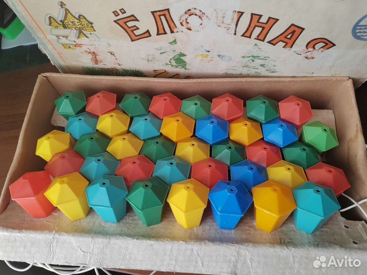 Гирлянда 40 ламп Уфимский Фонарик СССР 2лот