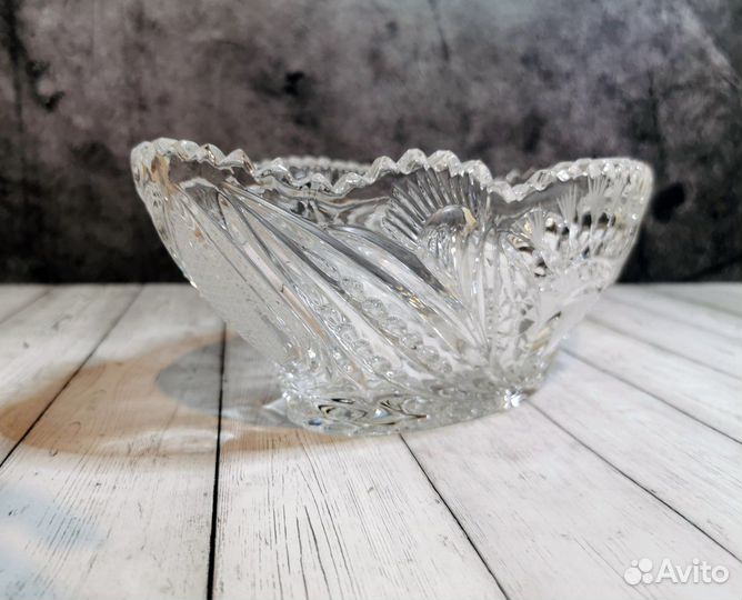 Посуда винтажная праздничная хрусталь СССР. Торг