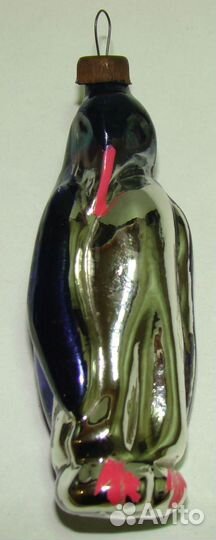 Редкая елочная игру Пингвин. Культигрушка. СССР