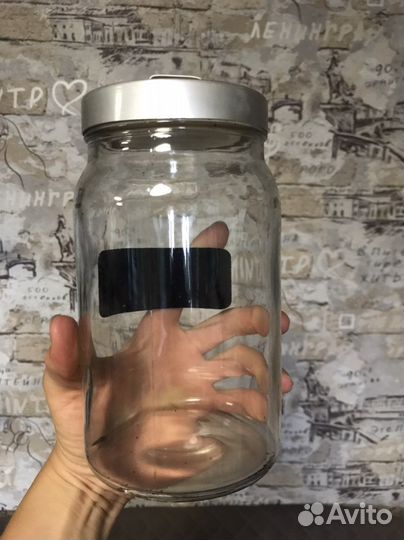 Банка для сыпучих стеклянная IKEA