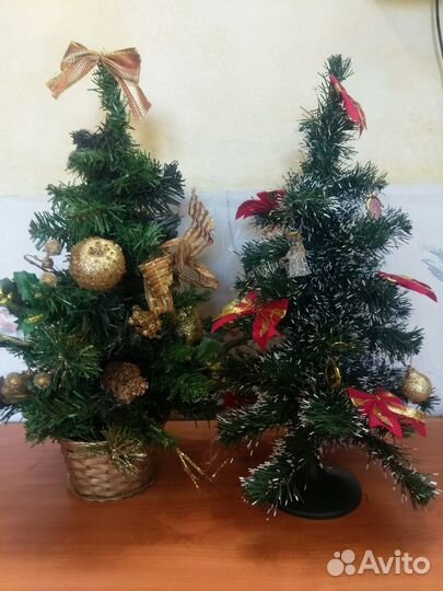 Настольные ёлки,h40см/50см + Ёлочные