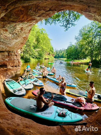 Sup борд по реке 