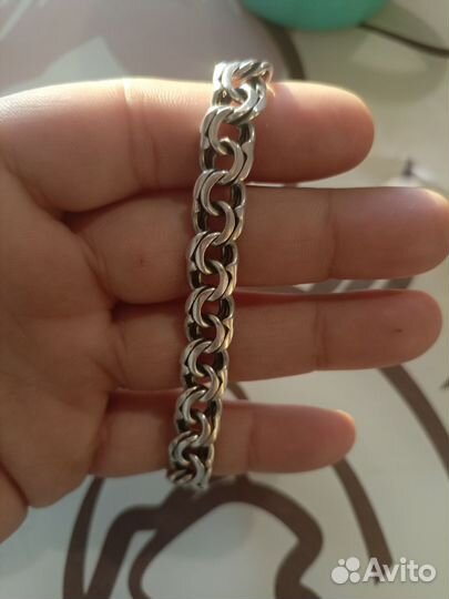 Серебряный браслет мужской 925