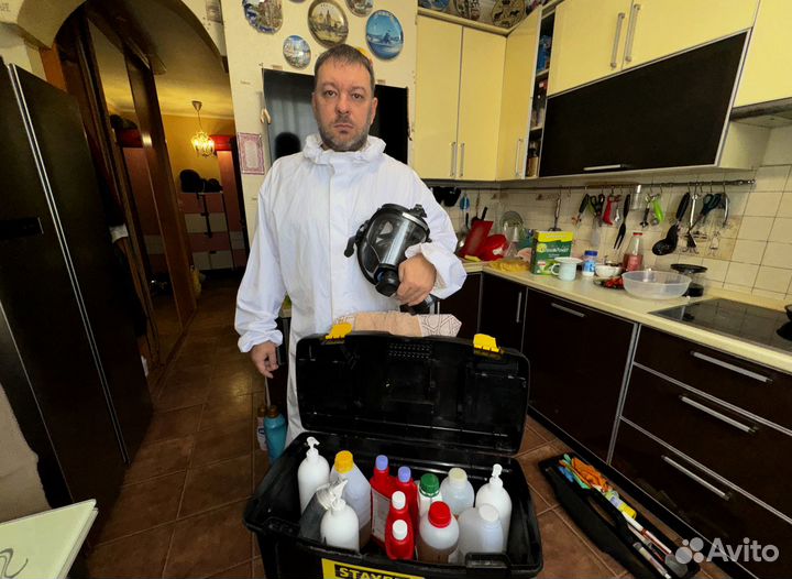 Уничтожение клопов с гарантией за 1 раз