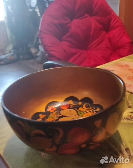 Набор: Бочонок и 2 чашечки, хохлома, ручн работа