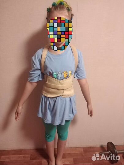 Бандаж детский грудопоясничный корсет р.130-145см