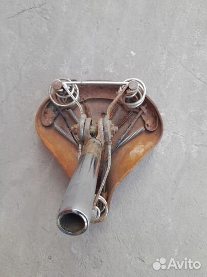 Седло кожаное для велосипеда, СССР