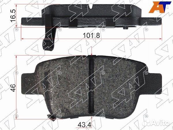 Колодки тормозные задние toyota alphard