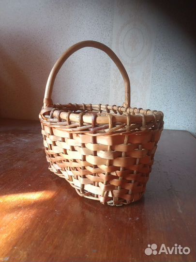 Корзиночка плетеная советская
