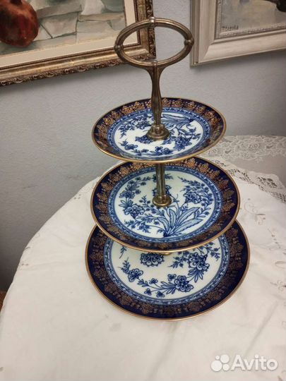 Боюдо для пирожных, кобальт, Чехословакия