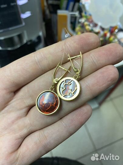Серьги серебро
