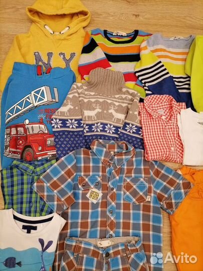 Пакет одежды на мальчика размер 110