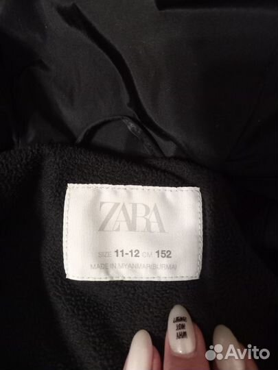 Пуховик zara для девочки