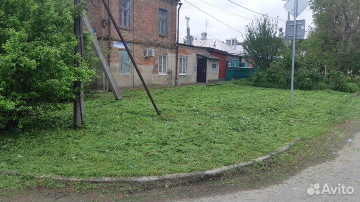 Покос травы. Спил кустарников