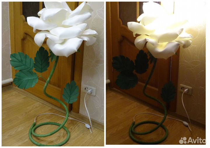 Светильник-роза