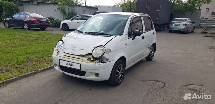 Daewoo Matiz 0.8 МТ, 2010, битый, 177 000 км