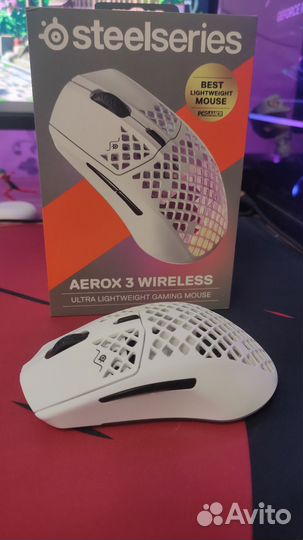 Steelseries aerox 3 wireless 2022 Snow