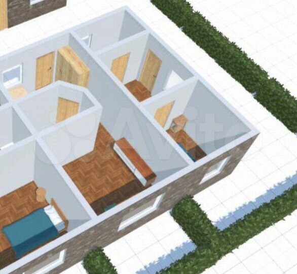 2-к. квартира, 47 м², 2/3 эт.