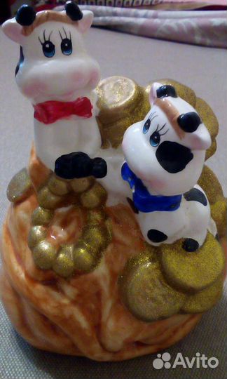 Копилки корова. Слон. Носорог. Бегемот