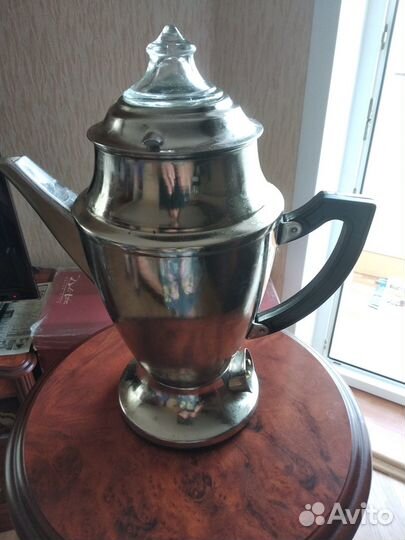 Кофейник винтажный электрический с гейзером СССР