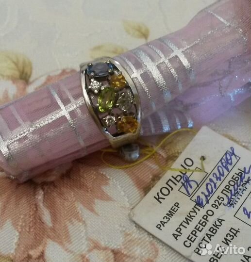 Комплект украшений серебро 925