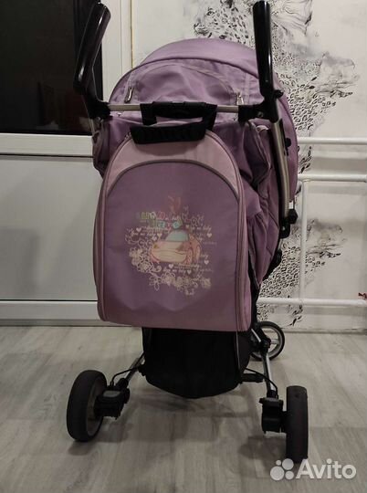 Коляска сиреневая в хорошем состоянии