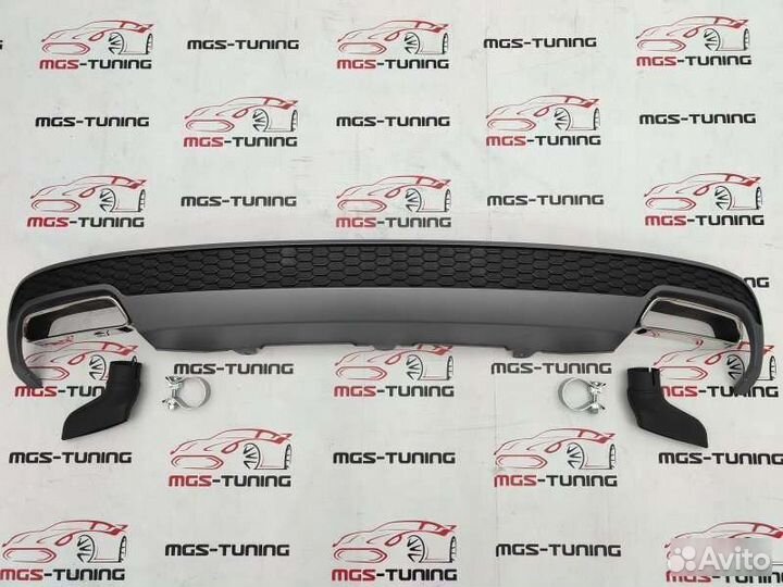 Диффузор Audi A6 C7 11-14 в стиле рестайлинг