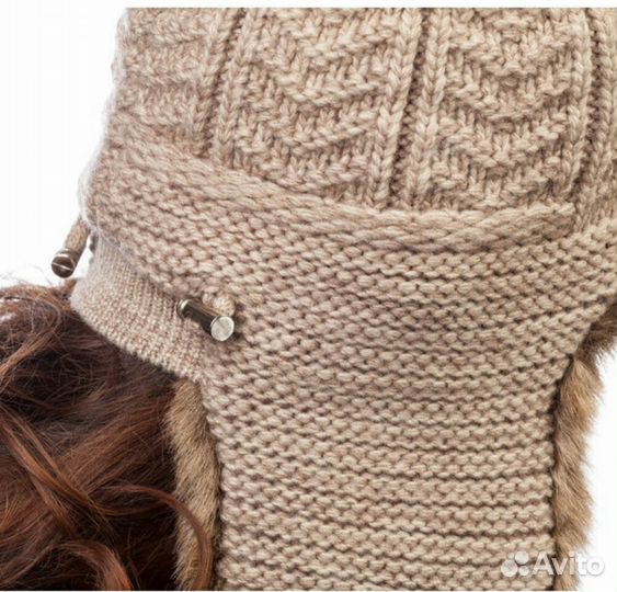 Шапка-ушанка женская новая