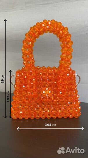 Сумка из акриловых бусин