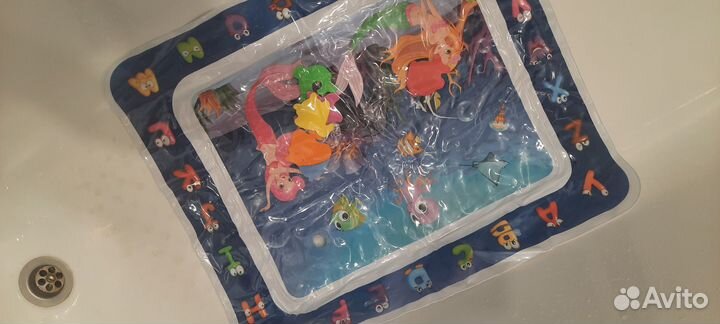 Детский коврик водный для ванной