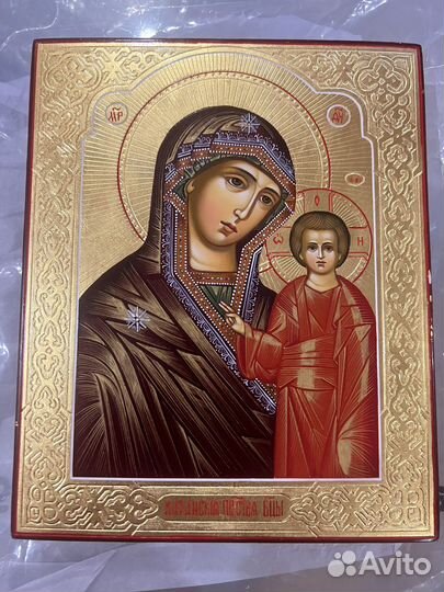Икона Господь Вседержитель и Казанская Богомать