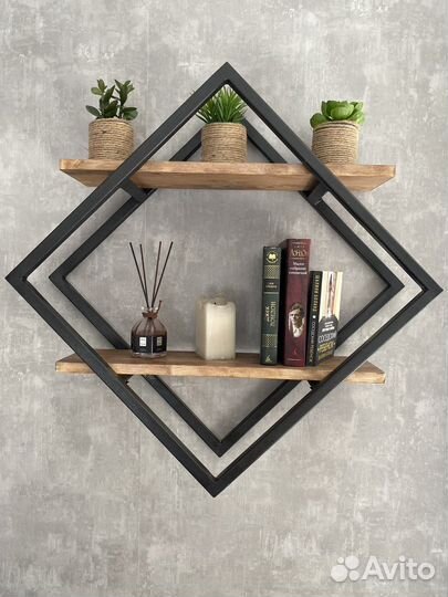 Полка навесная в стиле Loft