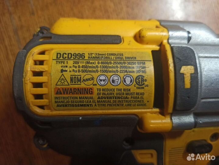 Dewalt dcd996 дрель шуруповёрт