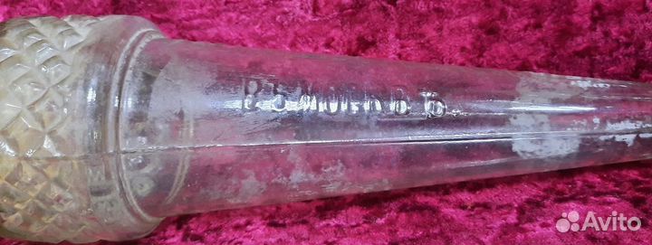 Старинная Бутылка Т-во Н.Л.Шустова в Москве Ф.К 19