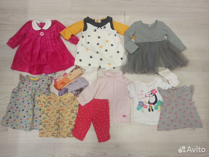 Вещи пакетом для девочки размер 74-80