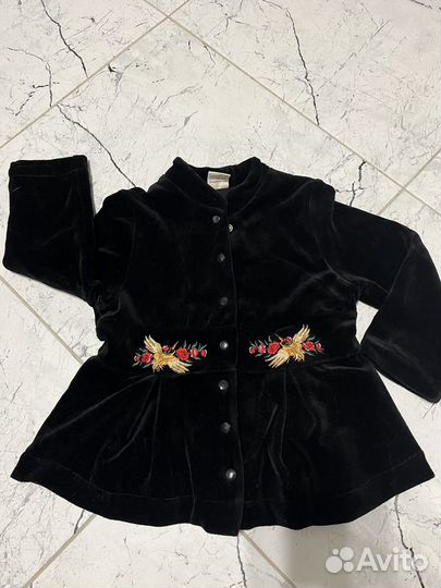Жакет (пиджак) детский бархатный р. 92