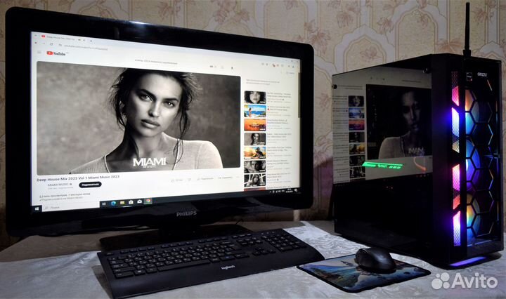 Мощный Игровой пк Ryzen 5 2600X + GTX1060 + Wi-Fi