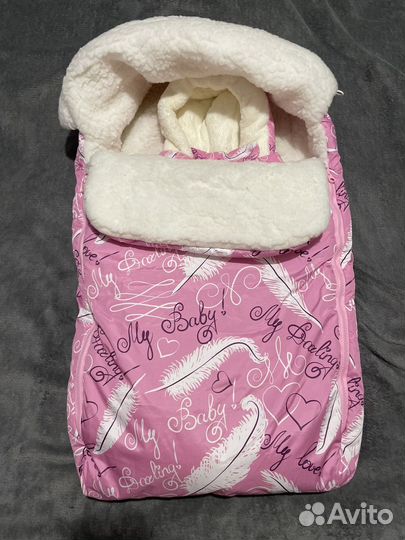 Конверт на выписку для девочки зима